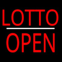 Lotto Block Open White Line Neonskylt