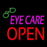 Pink Eye Care Block Open Neonskylt