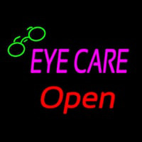 Pink Eye Care Red Open Logo Neonskylt