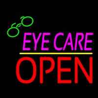 Pink Eye Care Block Red Open Yellow Line Neonskylt
