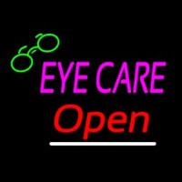 Pink Eye Care Red Open Neonskylt