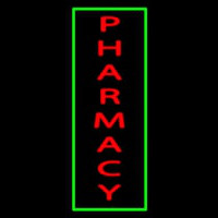 Red Pharmacy Green Border Neonskylt