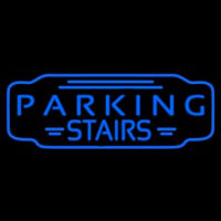 Blue Parking Stairs Neonskylt