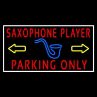 Sa ophone Player Parking Only White Border Neonskylt