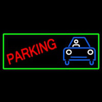 Parking With Car Neonskylt