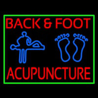 Back And Foot Logo Acupuncture Neonskylt