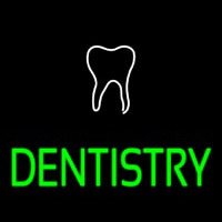 Dentistry With Tooth Logo Neonskylt