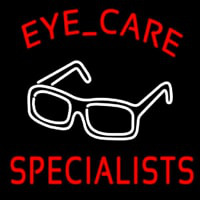 Eye Care Specialist With Glasses Logo Neonskylt