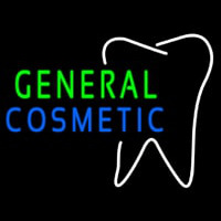 General Cosmetic With Tooth Logo Neonskylt