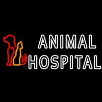 Double Stroke Animal Hospital Neonskylt