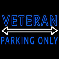 Veteran Parking Only Neonskylt