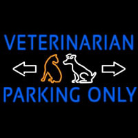 Veterinarian Parking Only Neonskylt