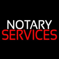 Notary Services Open Neonskylt