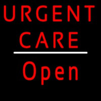 Urgent Care Script1 Open White Line Neonskylt