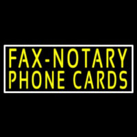 Yellow Fa  Notary Phone Cards With White Border 1 Neonskylt