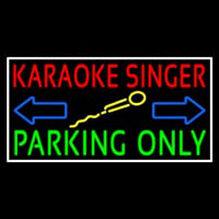 Karaoke Singer Parking Only 1 Neonskylt