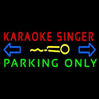 Karaoke Singer Parking Only 2 Neonskylt