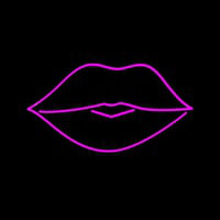 Pink Lips Neonskylt